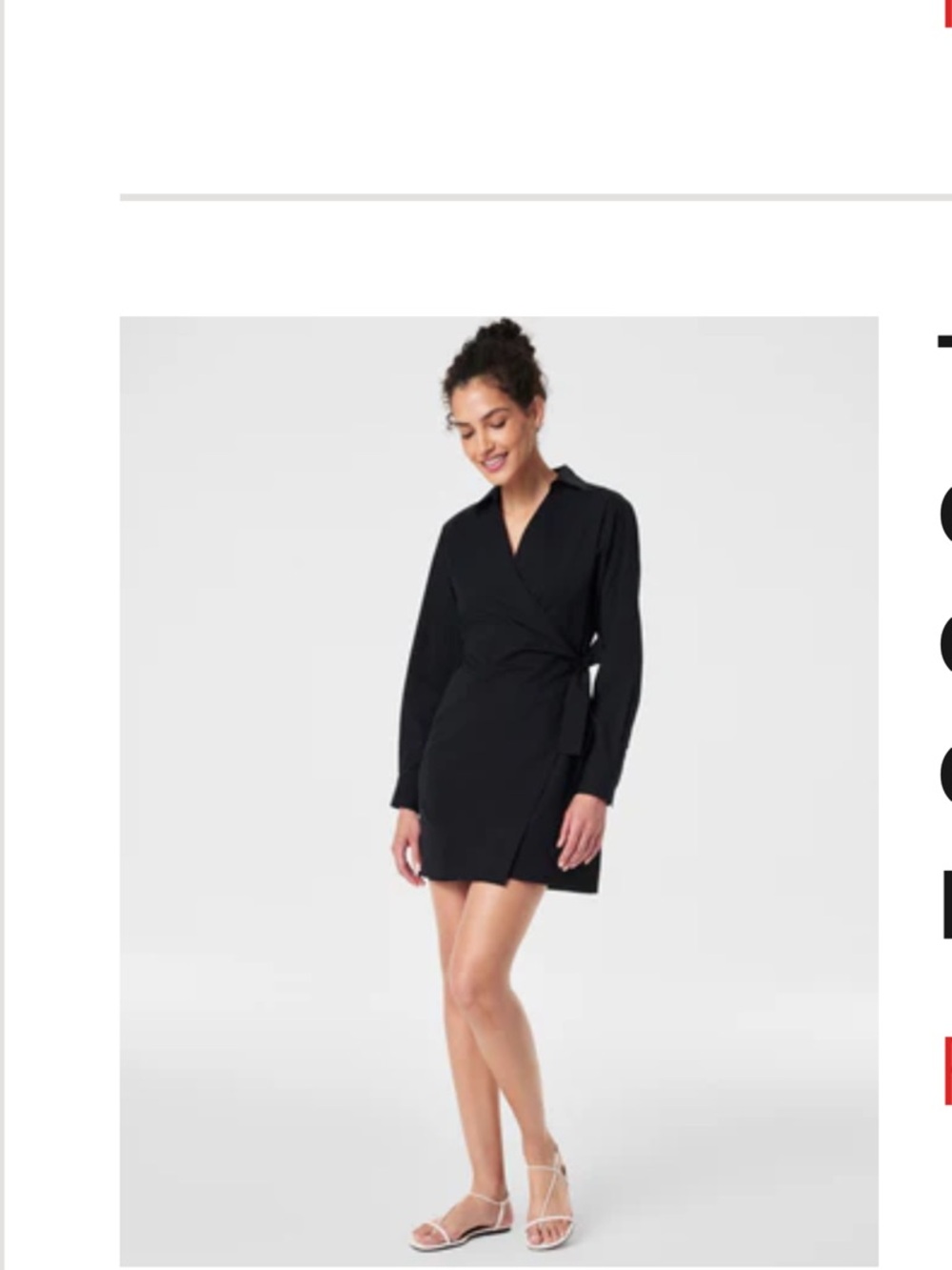 Spanx The Poplin Wrap Dress size XL NWT